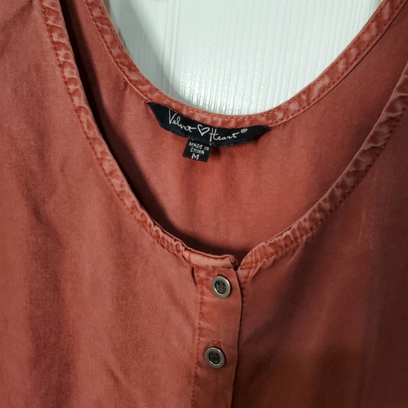 Velvet Heart Terracotta Sleeveless Dress Used Excellent Condition - Picture 2 of 6